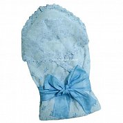 "МоёДитё" комплект нарядный шитьё для новорождённых голубой 127Ш-2С (весна-осень) "Вербена"